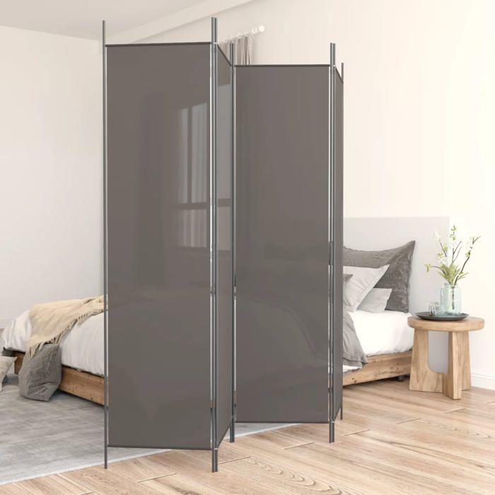 VidaXL Cloison de Séparation 4 Panneaux Séparateur de Pièce Pliable Diviseur Écran d'Intimité Paravent Décoration Salon 350200