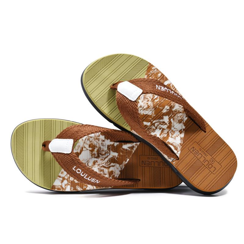 

Летние новые тапочки мужские нескользящие пляжные шлепанцы сандалии для ношения мужские крутые тапочки 45