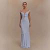 Backless Lace-Up Cutout Slim-Fit Dress New Style Ins Dress