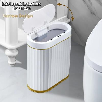 5L/7L/9L Automatic Sensor Garbage Bin Household Kitchen Narrow Smart Trash Can Bathroom Electric USB Charging Toilet Wastebasket