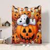 1Pc Snoopy'S Halloween Adventure Blanket Soft And Comfortable Casual Warm Camping Travel Christmas Halloween Gift M91789