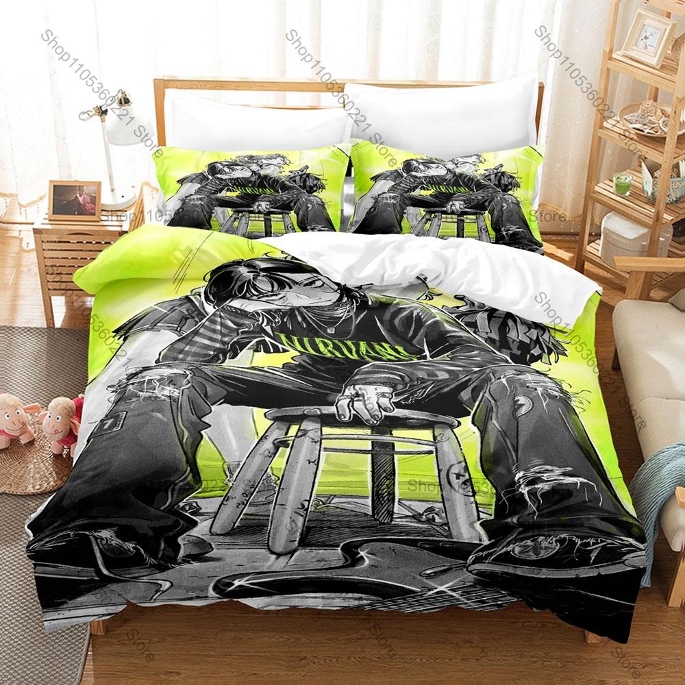 The Guy She Was Interested In Wasn't My Guy Bedding Set 3D Print 3 Piece Bed Linen for Kpop Fans Bedroom Decor