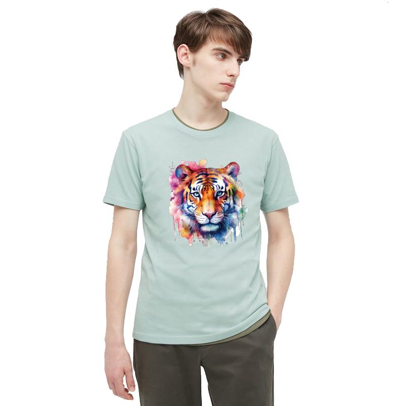 Cool Tiger Iron-On Transfers For Clothing New Diy Garment Accessory Heat Transfer Washable Thermal Patches Decals
