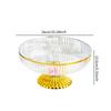 Fruit Plate Snack Nut Appetizer Serving Dish for Kitchen Counter Home Clear
