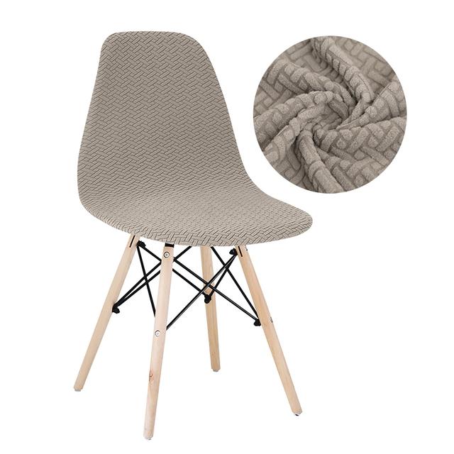 Sammet och Polar Fleece Tyg Skal Stolsskydd Stretchiga Skandinaviska Stolsskydd Matbordsstolsskydd För Hotellanvändning Hemvardagsrum