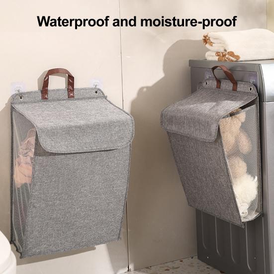 Yousheng Collapsible Clothes Basket Laundry Hamper with Lid Large Capacity Foldable Design Dirty Clothes Hamper Bathroom Organizer