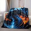 1pc Dragon Fantasy Artwork Blanket Lightweight Blanket Throw Blanket For Sofa, Bed, Travel, Camping, Livingroom, Office, Couch, Chair yy251010004