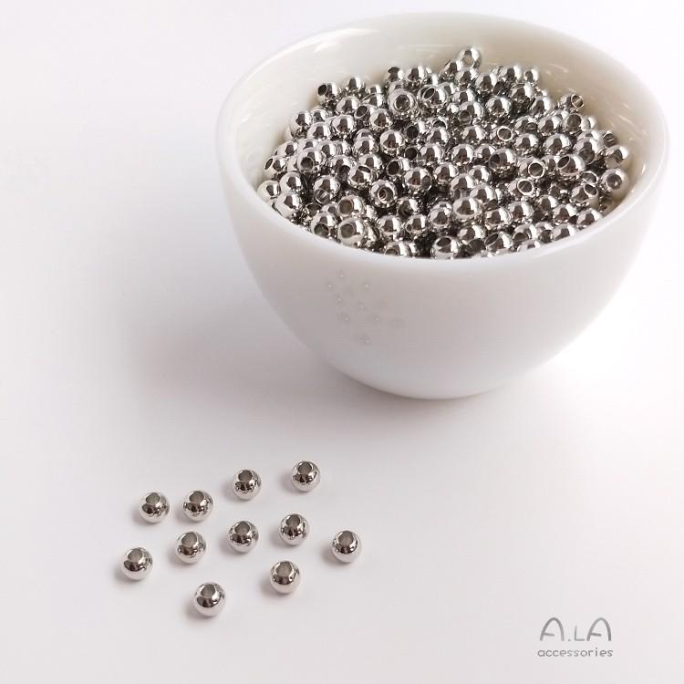 Vergoldete & Silberne Abstandshalterperlen für DIY Schmuck - 18K & Weißgold Optionen
