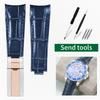 20mm Arc joint watch Strap For Rolex Genuine Leather watchband Submariner Daytona GMT men Original Style cowhide watch bracelet