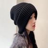 Winter Warm Hats For Women Casual Stacking Knitted Bonnet Caps Men Hats Solid Color Hip Hop Unisex Female Beanies