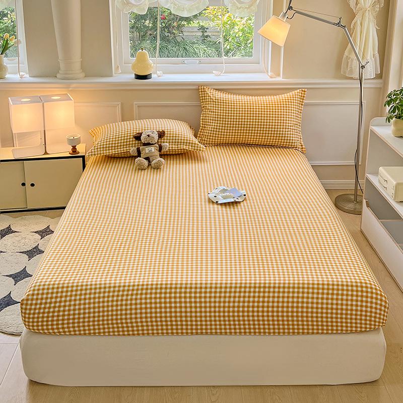 Premium Aloe Cotton Fitted Sheet & Waterproof Pillowcase Set - Skin-Friendly & Comfortable