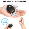 Sanwa Direct Retractable Wire Combination 73cm Cable for and 1 Lock, Anti-Theft Lock, 3-Digit, Length, Suitcases, Bicycles, Strollers, Travel, Black,