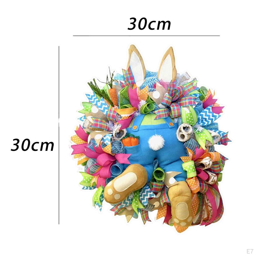 Fensteraufkleber, Osterhase Kranz Wandaufkleber Dekorative Aufkleber für Kinder