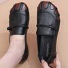 Fashion Comfortable Non-Slip Flat Shoes Elderly Women Soft Sole Leather Moccasins for Women's Spring Fall Casual Shoes Zapatos De Mujer