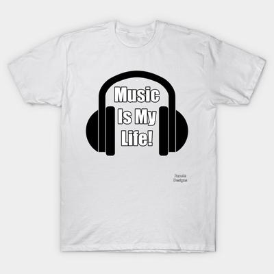 T Shirt Women Music Is My Life T Shirt Harajuku Print Kawaii Tshirt Summer Short Sleeve Female T-Shirt Top Tee