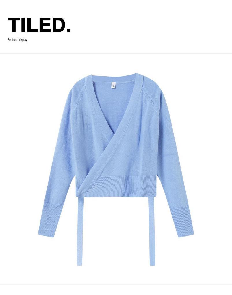 Girls' Long Sleeve Dance Cardigan Shawl - Ballet Practice Sweater for Autumn/Winter