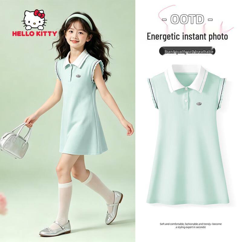 Hello Kitty Girls Sleeveless Polo Dress 110