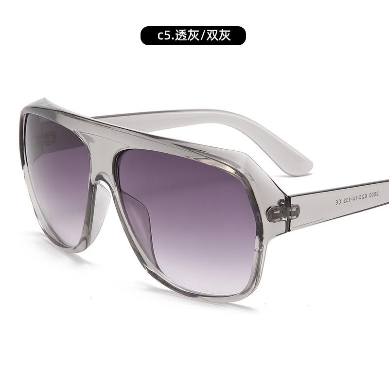 Gafas de Sol Parasol Personalizado Protección UV Gafas de Sol Tendencia para Hombre Gafas de Sol de Montura Grande Modelos para Mujer