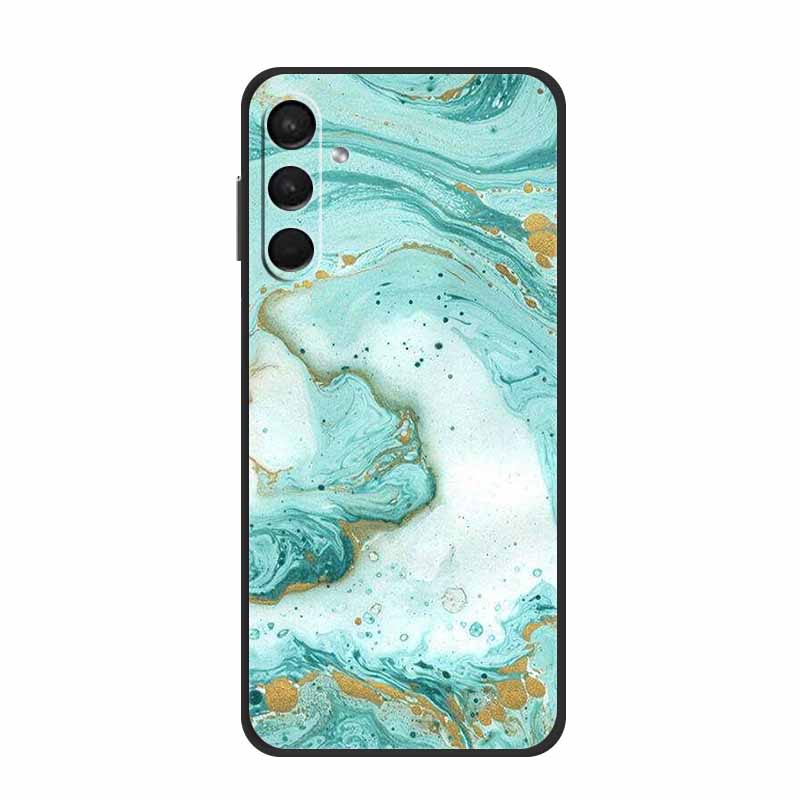 For Samsung Galaxy M15 F15 5G Case Marble TPU Silicone Soft Back Cover Phone Cases for SamsungM15 Mica Painted Cute New Coque