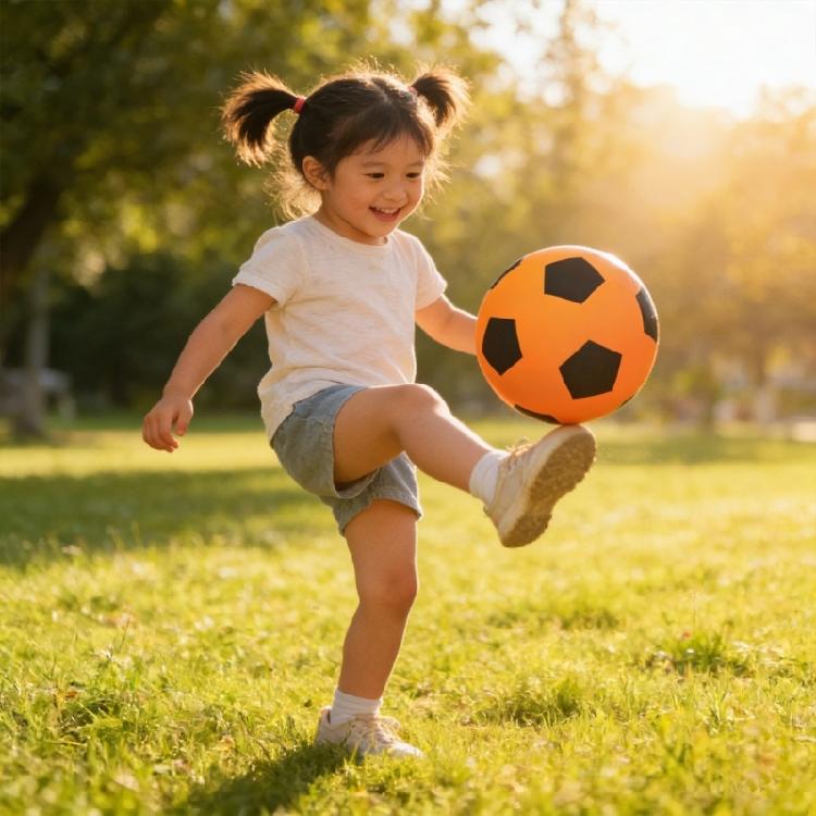 High Elastic Indoor Quiet Football Low Noise Indoor Bounce Ball Light Weight Soft Foam Practice Ball For Various Indoor