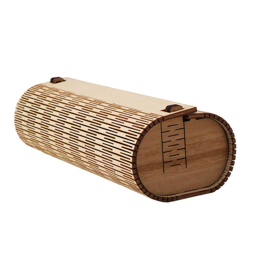 Wood Hard Glasses Case for Sunglasses and Eyeglasses Vintage Hollowed Practical Eyewear Holder Glasses Box Easy to Carry