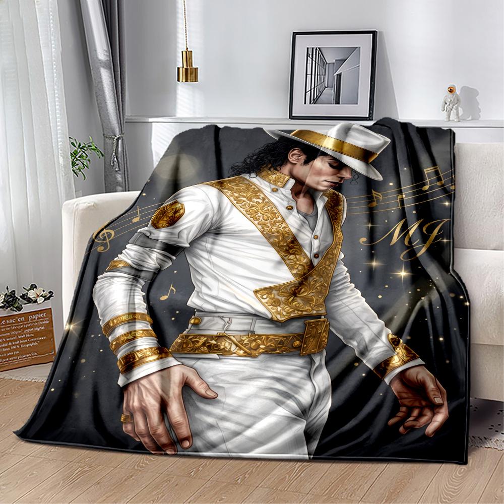 Michael Jackson Mj Iconic Style Blanket Soft Warm Cozy Perfect For Office Seaside Sofa Four Seasons Multipurpose Digital Print Best Holiday Gift For F