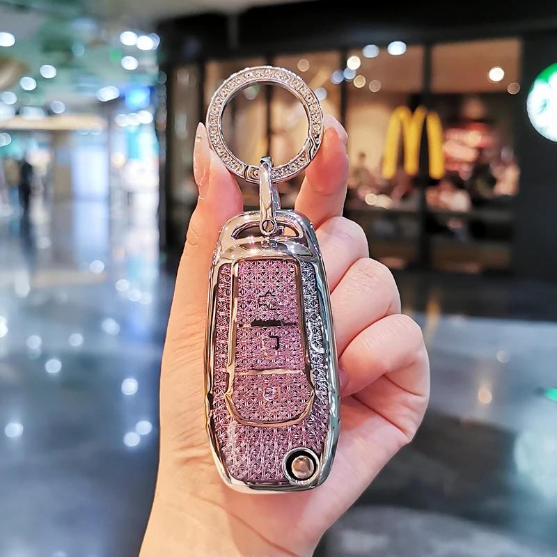 Suitable For Ford Mondeo Keycase Focus Edge Explorer Fiesta Escort Taurus Ecosport Keycover Keyshell Keychain Car Key Bag