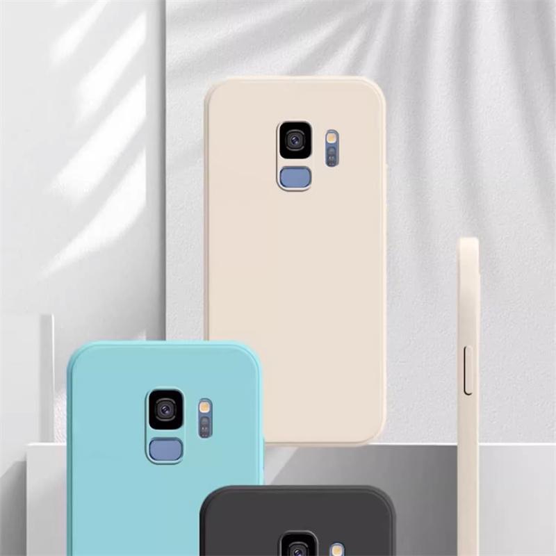 Liquid Silicone Soft Cases For Samsung Galaxy S8 S9 S10 S20 S21 FE S22 S23 S24 Plus Fundas For Samsung Note 8 9 10 20 Plus Cover