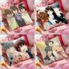 Anime Junjou Romantica Cushion Cover Pattern Printed Pillowcase for Living Room Sofa Cushion Cover & Bedroom Decor