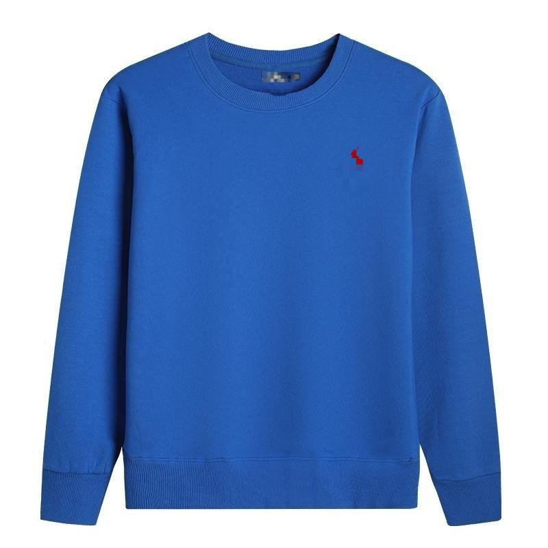 Damska bluza Raf z haftowanym koniem, z długim rękawem i okrągłym dekoltem - Sweter Top ze 100% bawełny