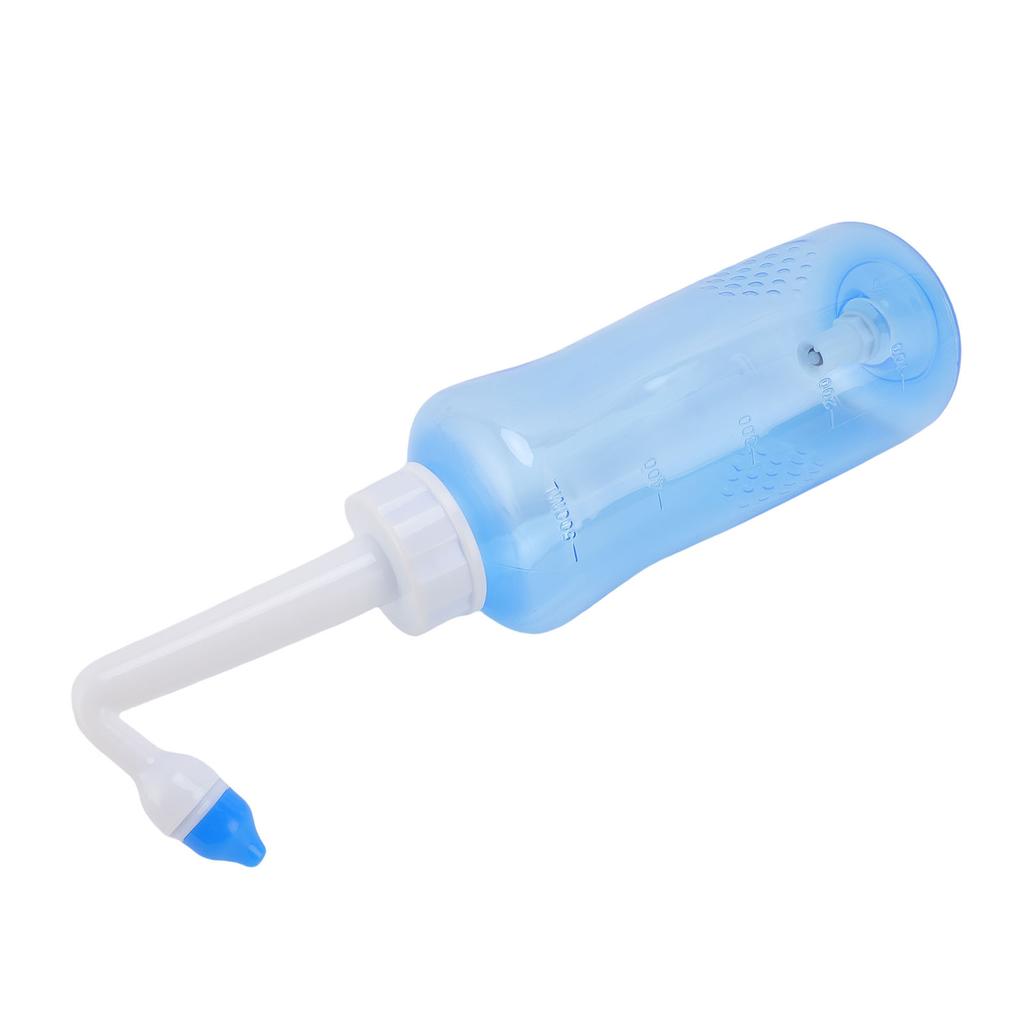 Nasal Wash Bottle Nose Wash Cleaner Rinse Irrigation Bottle with Single Hole Three Hole Nozzle 500ml