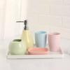 European Color Ceramic Bathroom Set Tooth Brushing Cup Lotion Bottle Soap Dish Bathroom Accessories Couple Mouthwash Cup Gifts