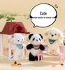 Adorable Sheep & Rabbit Plush Keychain - Cartoon Animal Bag Charm & Decoration Gift