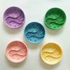 Modern Solid Pattern Silicone Slow Feeder Bowl Anti-Spill Anti-Choke Divided Food Tray Lick Mat for Cats Dogs Water Application