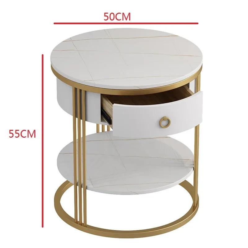Living Room Furniture Bedside Table Nordic Balcony Storage Cabinet Simple Modern Bedroom Round Endtables Hotel Porch Nightstands