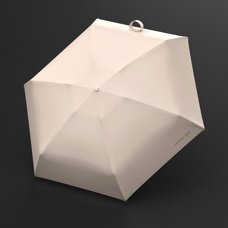 Роскошный плоский карманный зонт женский красочный портативный мини-зонт от солнца — фото 7