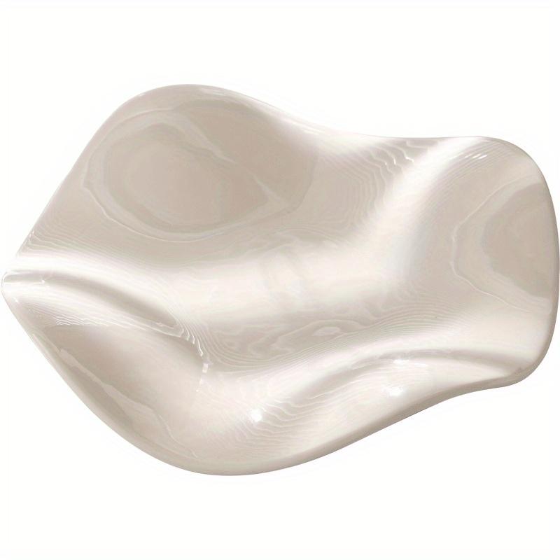 Ceramic Jewelry Tray - Unique Flower Design Storage Display Plate for Accessories, Artistic Home Decor, Jewelry Trays