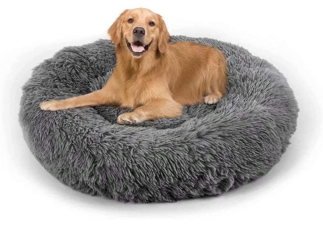 

Colorful Plush Pet Bed: Round Dog, Cat, and Rabbit Nest 40cm