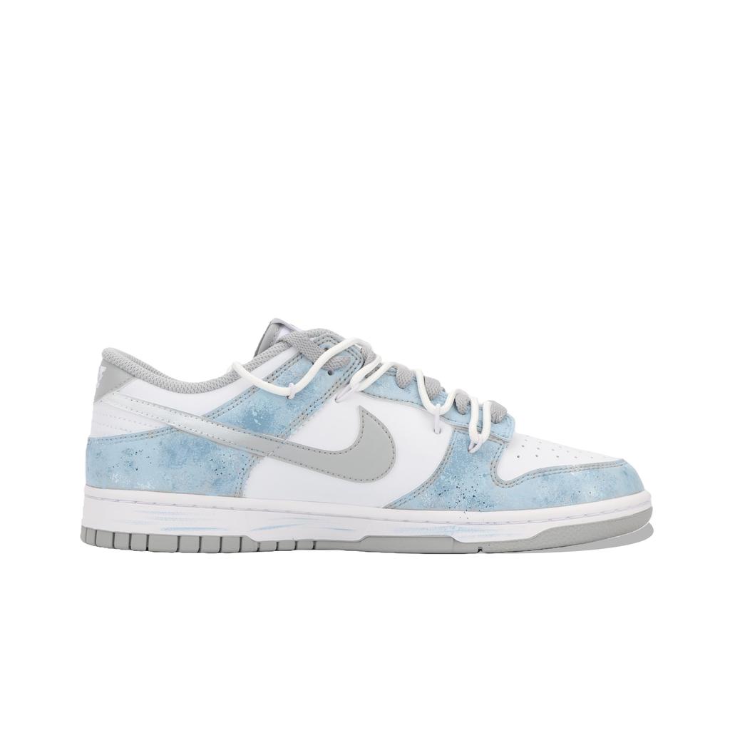 Nike Dunk Jiang Immersed Moon Abrasion Resistant Slip Resistant Low top Skateboard Shoes Unisex White Blue HF5441-105(Team724-)