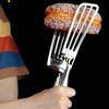 Multifunctional Kitchen Cooking Clamp Large Steel Spatula Tongs for Flipping Grilling and Serving Food Steak Hamburger