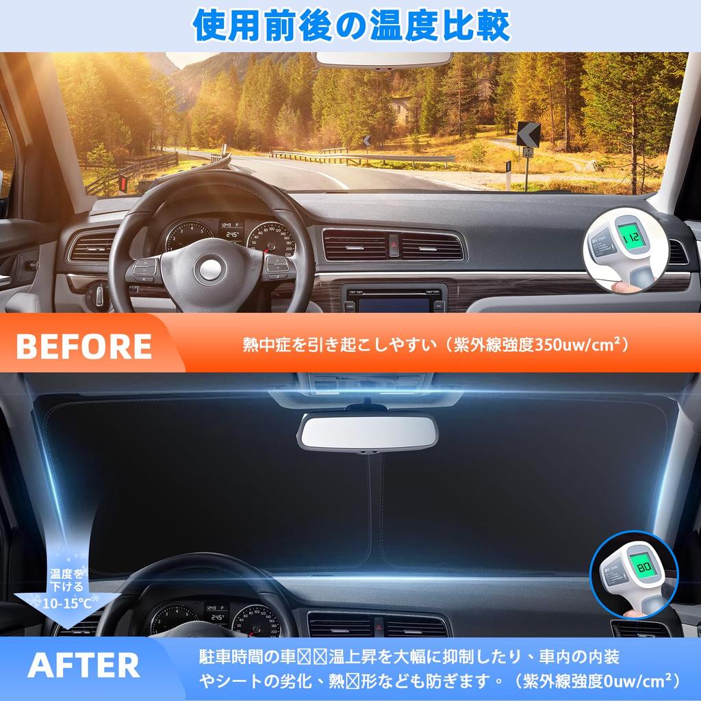 BLUESEATEC Sunshade for Mazda CX-5 KF (2017–Present), Aurora Reflective Front Windshield Shade, UV/Heat Block, Privacy, Storage Bag