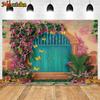 Mocsicka Spring Floral Photography Background Garden Butterfly Birthday Party Cake Smash Decorations Photo Backdrop Studio Props