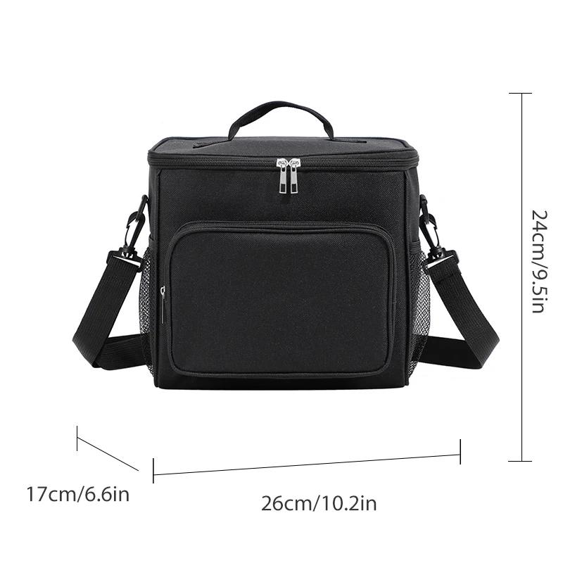 Oxford Cloth Thickened Bento Bag Large Capacity Portable Insulation Bag Outdoor Picnic Bag Student Lunch Bag Premium