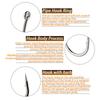 Fishing Hook Set High Carbon Steel 3 Sizes Circle Hooks With Box Package For Outdoor Daily Fishing Professional Anglers 40PCS