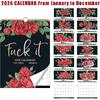 2026 Calendar for Tired Women | Fuck It Wall Calendar 2026,Spiral Binding Hanging Calendar for Home Office 11" x 8.5" | Gag Gift for Tired