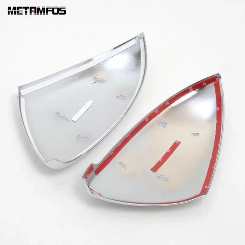 Rearview Side View Mirror Cover Trim For Volkswagen VW Touran 2016-   2024 Chrome Protector Accessories Car Styling