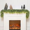 1.8/2.7m Artificial Norfolk Pine Garlands Green PE Christmas Pine Wreath Soft Wall Hanging Simulation Plant Fireplace Decoration