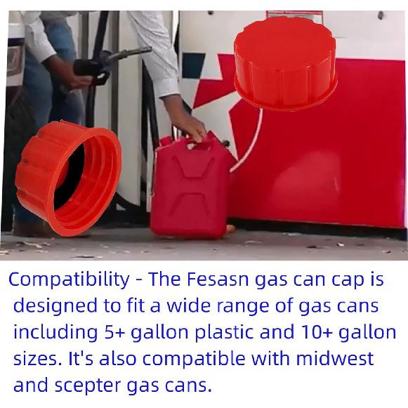 Replacement Lid for Gas Cans - Durable Gas Cap Replacement, for 5+ Gallon 8 Pcs
