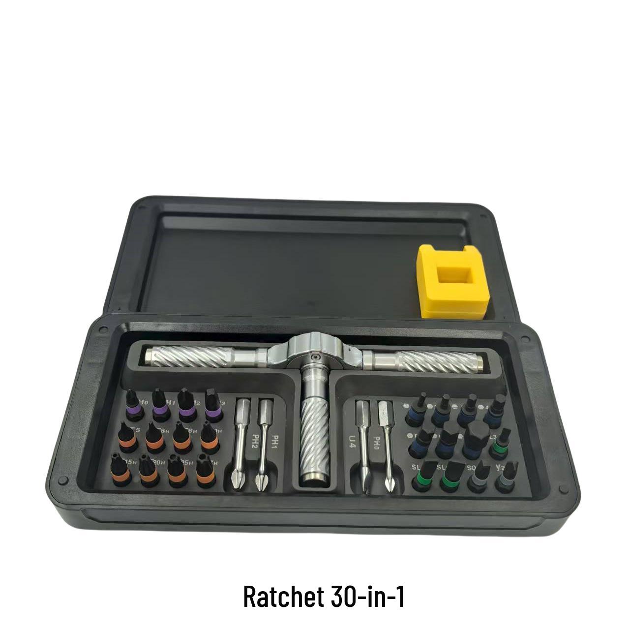 New 30-in-1 Ratchet Screwdriver Set: Multi-Functional Household Repair Tool