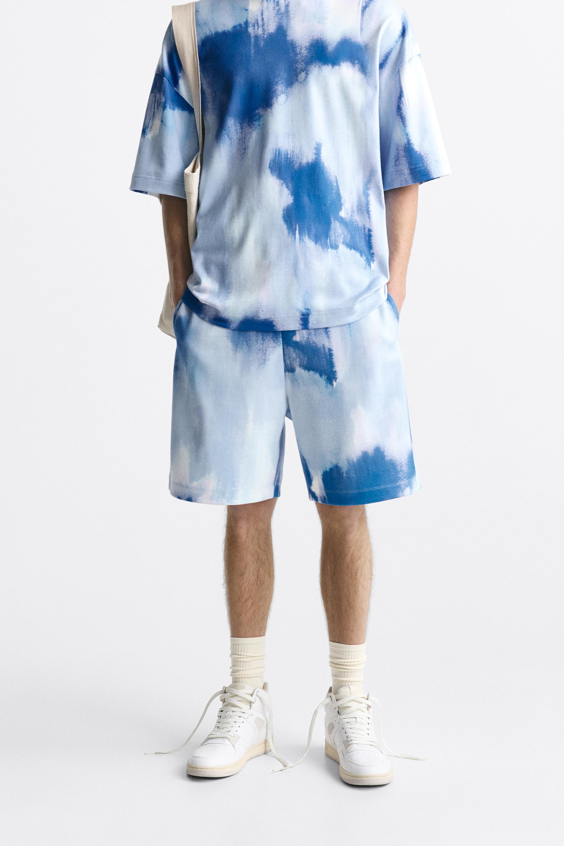 

ШОРТЫ-БЕРМУДА С ПРИНТОМ OMBRE